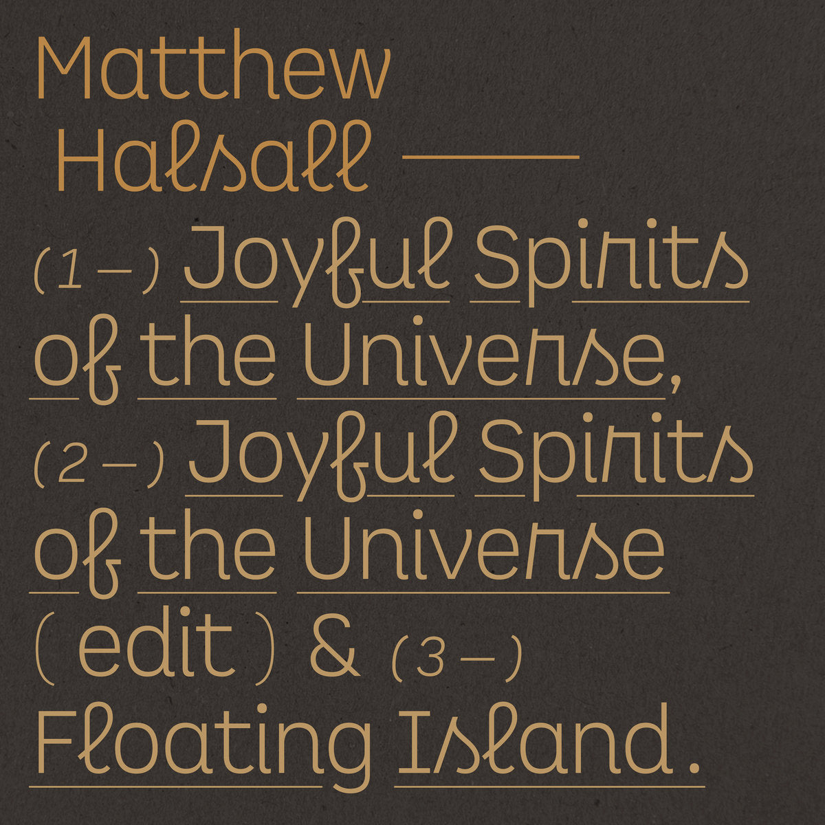 Matthew Halsall - Joyful Spirits of the Universe